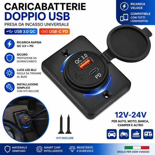 Presa usb accendisigari - usb,