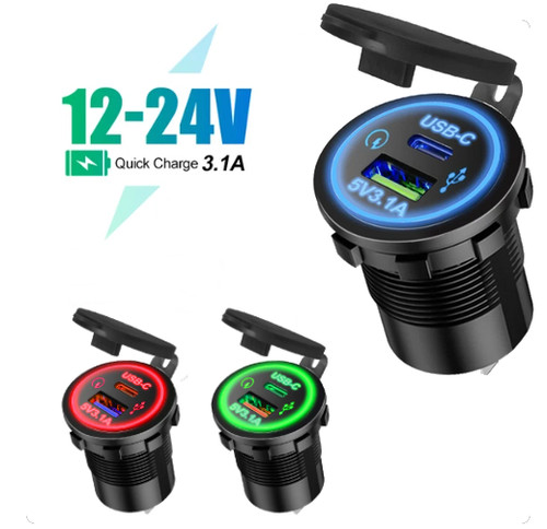 Presa usb accendisigari 12v - presa,